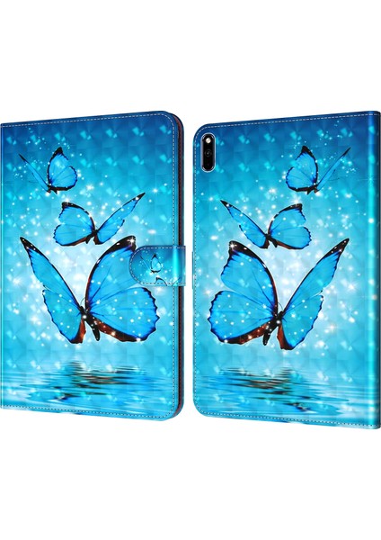Huawei Matepad 10.4 Için Deri Tablet Kılıf Siyah (Yurt Dışından)