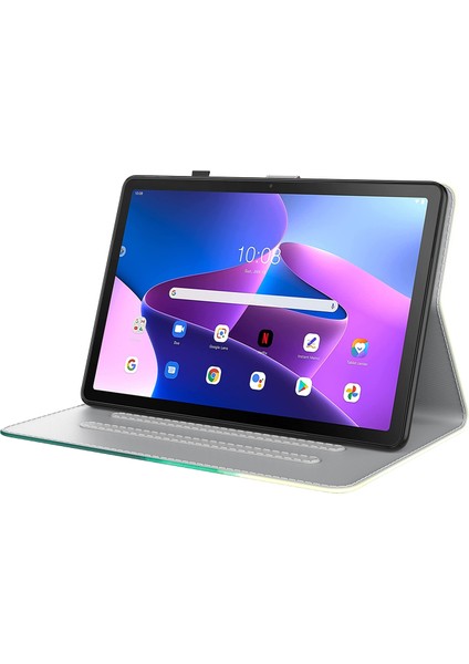 Lenovo Tab M10 Plus 10.6 3. Nesil Manyetik Deri Tablet Kılıf Için Mor (Yurt Dışından)