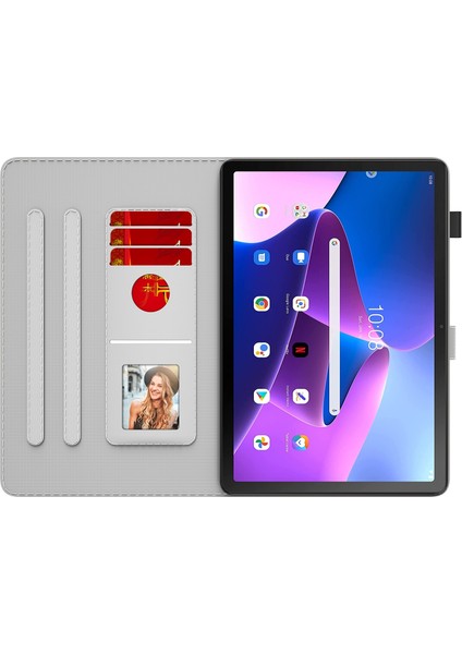 Lenovo Tab M10 Plus 10.6 3. Nesil Manyetik Deri Tablet Kılıf Için Mor (Yurt Dışından)