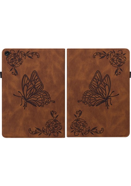 Lenovo Tab M10 Plus 10.6 3. Nesil Kelebek Çiçek Tablet Kılıf Için Kırmızı (Yurt Dışından) fiyatları