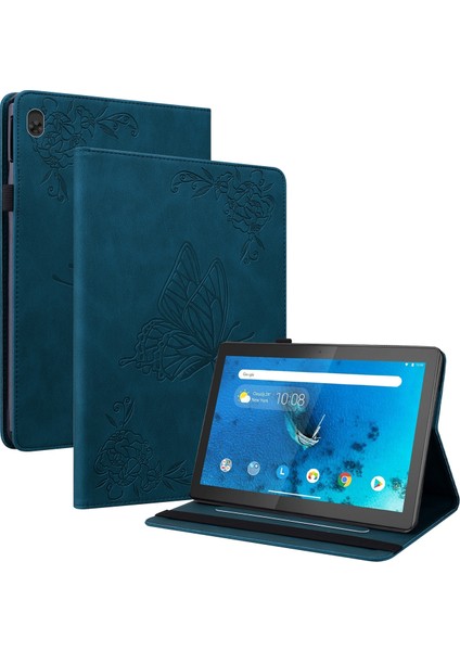 Lenovo Tab M10 TB-X605L/X605F Deri Tablet Kılıf Için Altın Gül (Yurt Dışından)