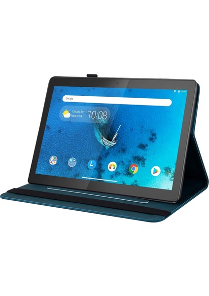 Lenovo Tab M10 TB-X605L/X605F Deri Tablet Kılıf Için Altın Gül (Yurt Dışından)