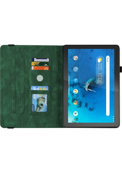 Lenovo Tab M10 TB-X605L/X605F Deri Tablet Kılıf Için Altın Gül (Yurt Dışından)