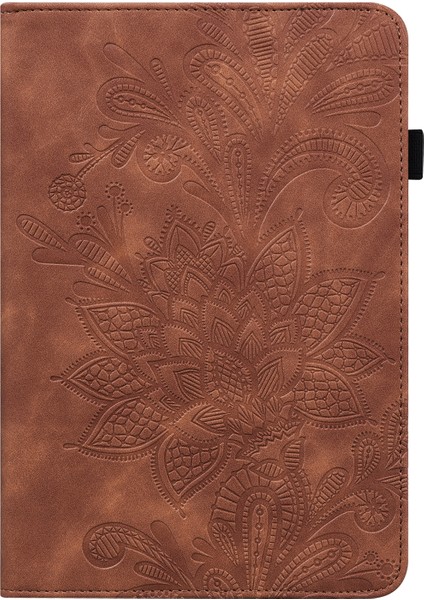 Huawei Matepad Pro 10.8 2021 / 2019 Için Dantel Çiçek Pu Kılıf Mor (Yurt Dışından)