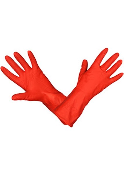Kırmızı Lastik Eldiven (No:10-10,5)