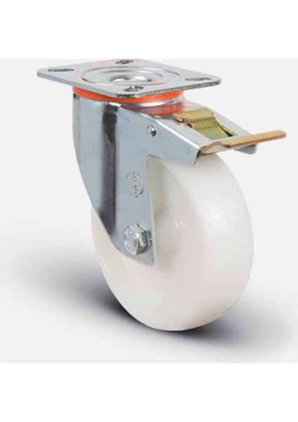 Servis Tekeri Polyemid Döner Frenli 125X40MM