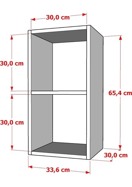Rafli Kitaplik 35 cm Beyaz KTP-1001 modelleri
