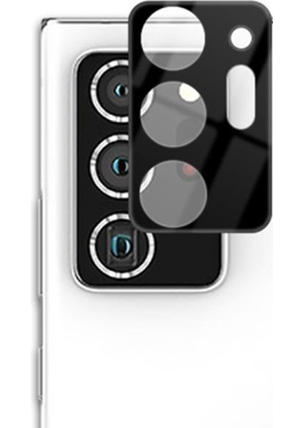 Samsung Galaxy Note 20 Ultra Kamera Lens Koruyucu Cam Siyah