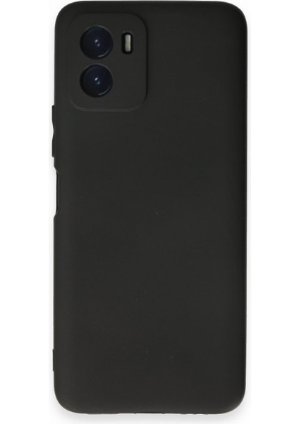 Vivo Y15S Kılıf Mat Kamera Korumalı Premier Mat Silikon Siyah
