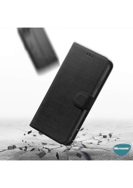 Xiaomi Redmi Note 10 Pro Max Kılıf Fabric Book Wallet Gri