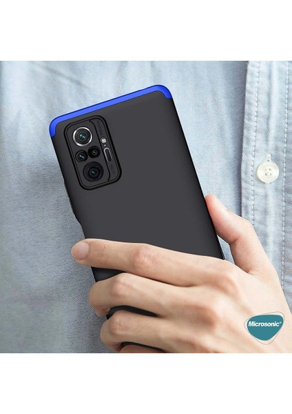 Xiaomi Redmi Note 10 Pro Max Kılıf Double Dip 360 Protective Kırmızı