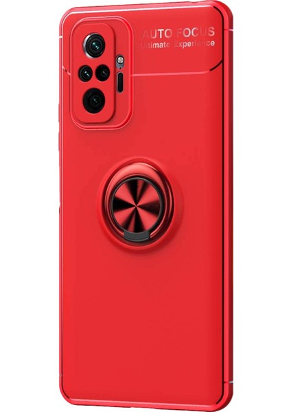 Xiaomi Redmi Note 10 Pro Max Kılıf Kickstand Ring Holder Kırmızı fiyatları