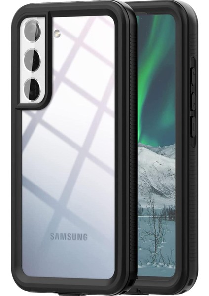 Samsung Galaxy S22 Kılıf Waterproof 360 Full Body Protective Siyah