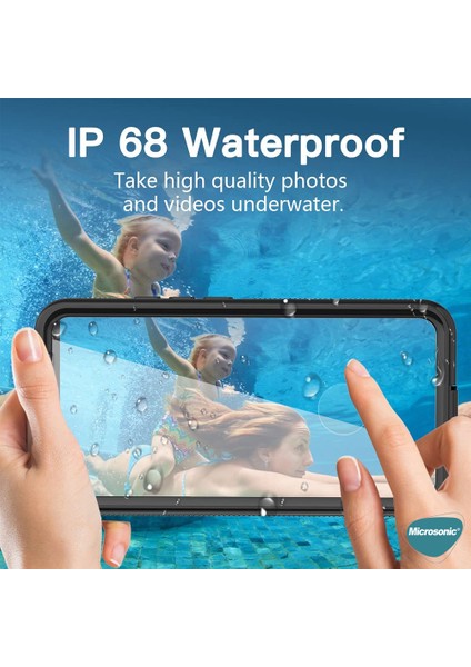 Samsung Galaxy S22 Kılıf Waterproof 360 Full Body Protective Siyah