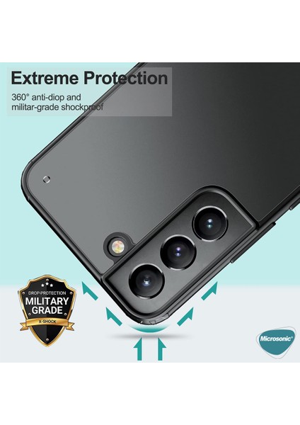 Samsung Galaxy S22 Kılıf Frosted Frame Lacivert
