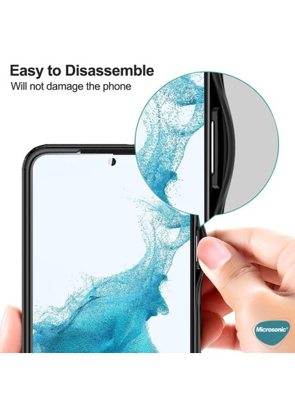 Samsung Galaxy S22 Kılıf Frosted Frame Lacivert