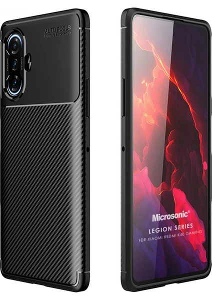 Xiaomi Redmi K40 Gaming Kılıf Legion Series Siyah