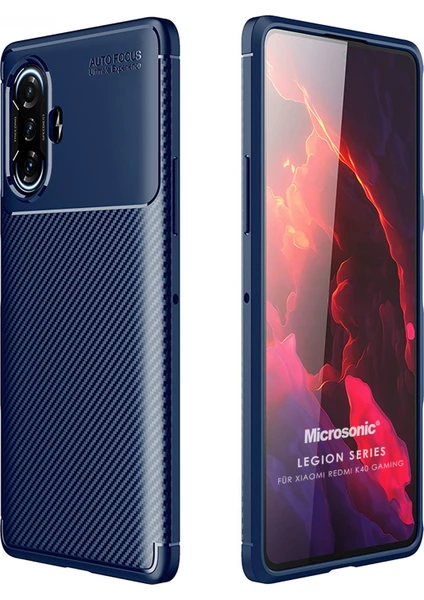 Xiaomi Redmi K40 Gaming Kılıf Legion Series Lacivert