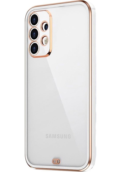 Samsung Galaxy A52S Kılıf Laser Plated Soft Beyaz