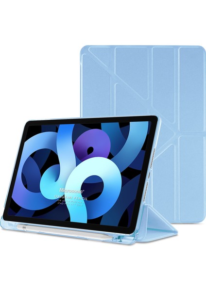 Apple iPad Air 5.nesil 2022 Kılıf (A2588-A2589-A2591) Origami Pencil Mavi
