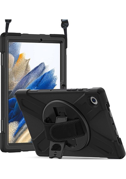 Samsung Galaxy Tab A8 X200 Kılıf Heavy Defender Siyah