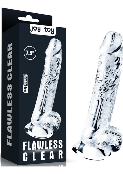 Ten Dokusunda Şeffaf Jel Dildo Anal Vajinal Penis