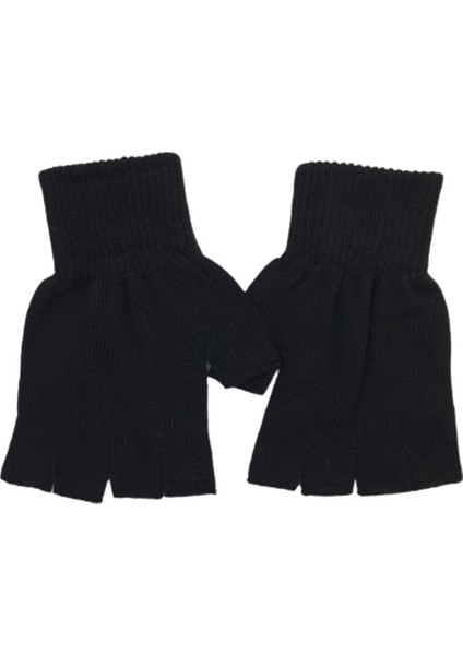 Erkek Parmaksız Eldiven Siyah