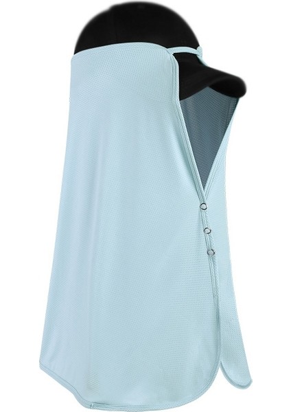 Buz Ipek Güneşlik Şal Başörtüsü Mavi (Yurt Dışından)