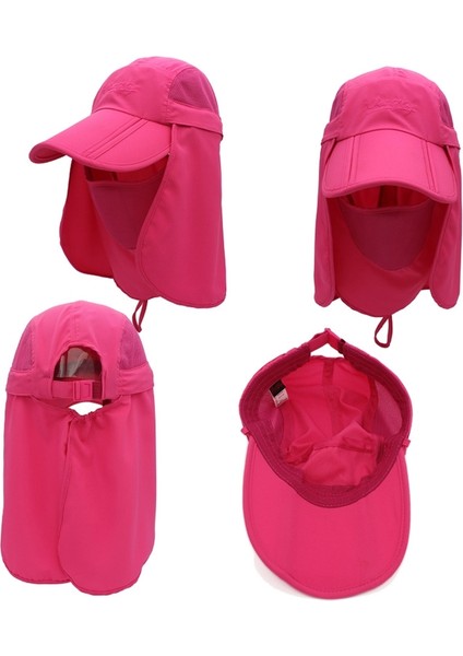 360 Derece Anti-Ultraviyole Güneş Şapkası Boyut Yetişkin Kırmızı Gül (Yurt Dışından) fiyatları