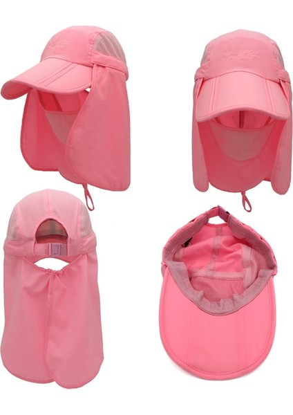 360 Derece Anti-Ultraviyole Güneş Şapkası Boyut Yetişkin Pembe (Yurt Dışından) fiyatları