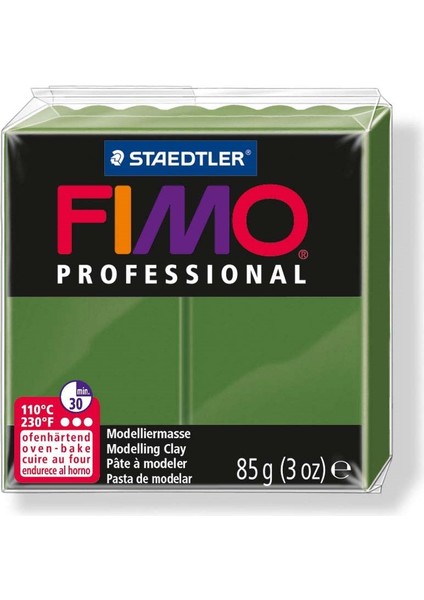 Fimo Professional Polimer Kil 85GR. Deniz Mavisi + Yaprak Yeşili