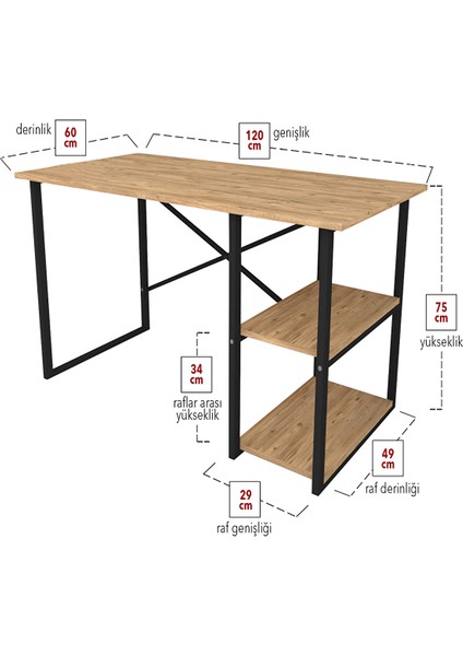 Çalışma Masası Bilgisayar Masası Ofis Ders Yemek Masası