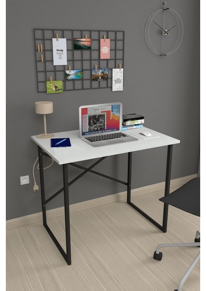 Çalışma Masası Bilgisayar Masası Beyaz 60X90