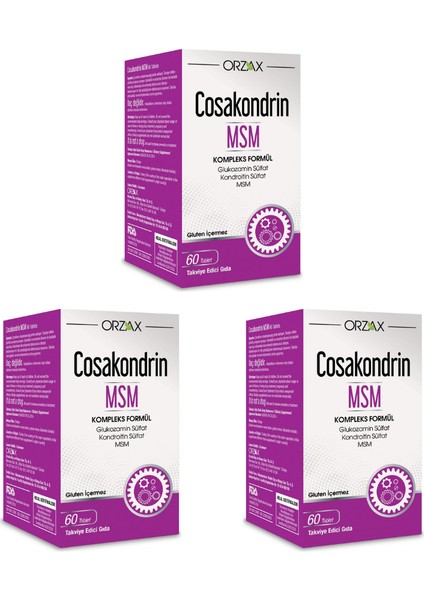 Ocean Cosakondrin Msm 60 Tablet 3 Adet