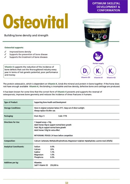 Osteovital 3 kg. fiyatları