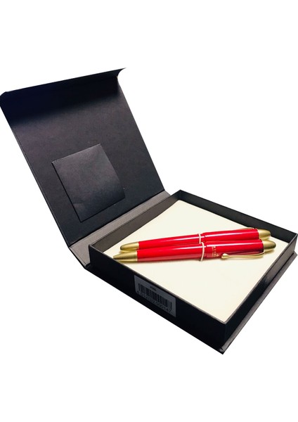 4589 / Steelpen Pearl Seri 4589 Dt Siyah Golddolma+Tükenmez