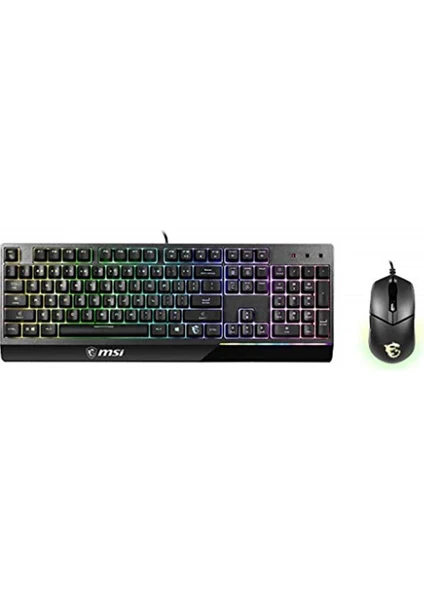 Msi Gg Vigor GK30 Combo Tr Gaming Klavye & Mouse - RGB LED Aydinlatma USB Baglanti