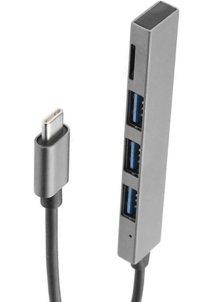 C 4 Bağlantı Noktası-C-Usb2.0 Tf Kart Yuvası Ayrıştırıcı Hub Adaptör Desteği Otg MacBook Pro/air Için (Yurt Dışından)