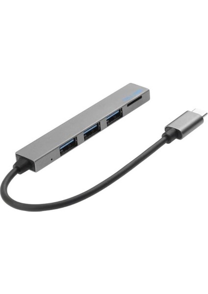 C 4 Bağlantı Noktası-C-Usb2.0 Tf Kart Yuvası Ayrıştırıcı Hub Adaptör Desteği Otg MacBook Pro/air Için (Yurt Dışından)