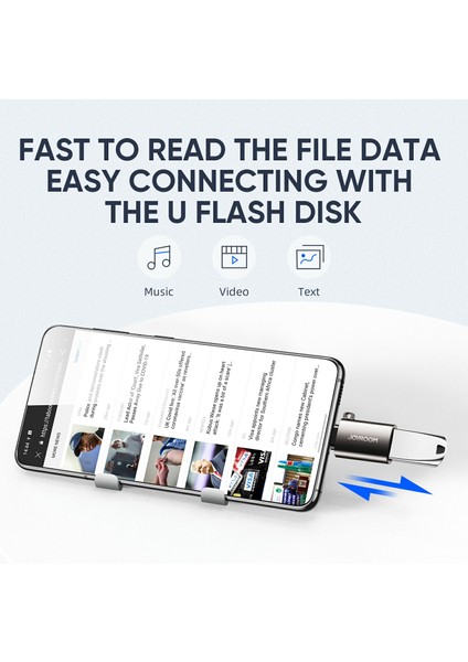 C Joyroom S-H151 Tip-C Erkek-Usb Kadın Adaptör Veri Iletim Şarj Dönüştürücü Konnektörü (Yurt Dışından)