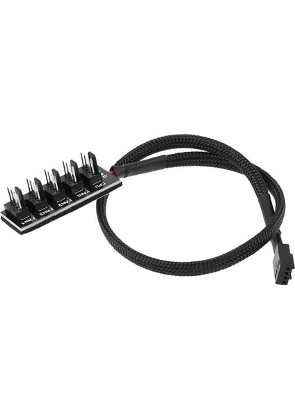 C Masaüstü Bilgisayar Cpu Şasi Fan 4 Pimli Pwm 1 Ila 5 Hub Adaptörü 3-Pimli/4 Pimli Soğutma Fan Konnektörü (Yurt Dışından)