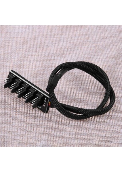 C Masaüstü Bilgisayar Cpu Şasi Fan 4 Pimli Pwm 1 Ila 5 Hub Adaptörü 3-Pimli/4 Pimli Soğutma Fan Konnektörü (Yurt Dışından)