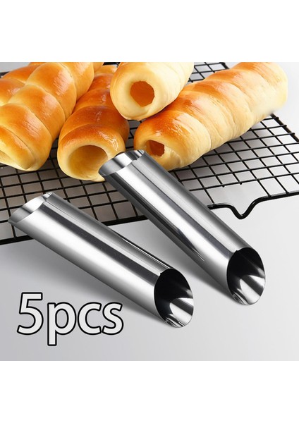 5 Parça Cannoli Form Tüpleri Pasta Pişirme Kalıp (Yurt Dışından)