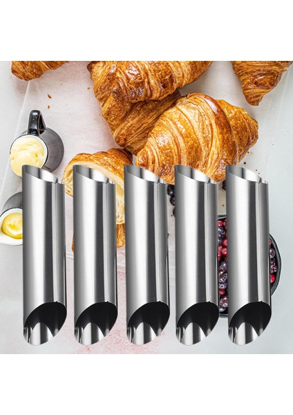 5 Parça Cannoli Form Tüpleri Pasta Pişirme Kalıp (Yurt Dışından)
