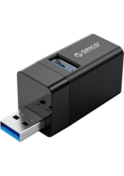 C Orıco MINI-U32-BP USB 3.0 Hub Mini USB 2.0 Splitter 3-Portlu Yüksek Hızlı Genişletilmiş Kablosuz USB Hub Masaüstü Dizüstü Bilgisayar-Siyah (Yurt Dışından)