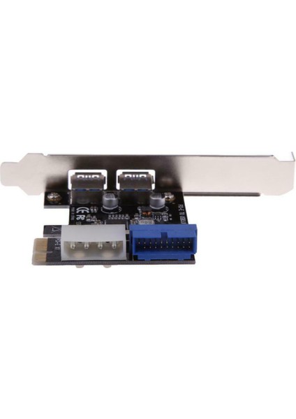C USB 3.0 Pcı-E Genişletme Kartı 2 Bağlantı Noktası Usb3.0 Hub Dahili 20 Pimli USB 3-Pcı Pcı Express Adaptör Kartı (Yurt Dışından)