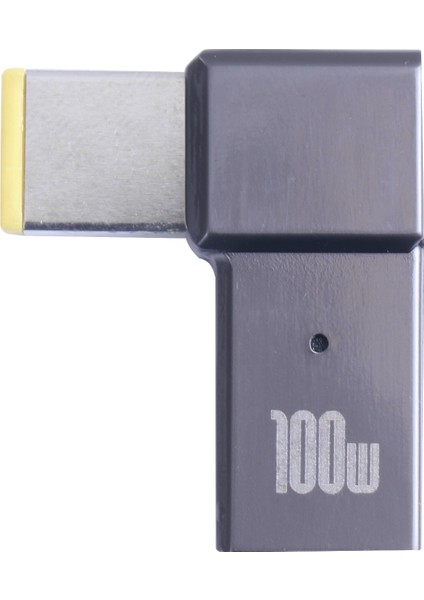 C 100W Type-C Dişi Ila Kare Erkek Dizüstü Bilgisayar Şarj Dönüştürücü Fiş Lenovo Için Şarj Kablosu Adaptörü (Yurt Dışından)