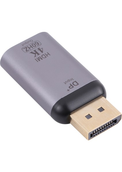 C Hdtv Monitör Projektör Için 4K 60Hz HDMI Kadın Dp'den Erkek Adaptör Dönüştürücü (Yurt Dışından)