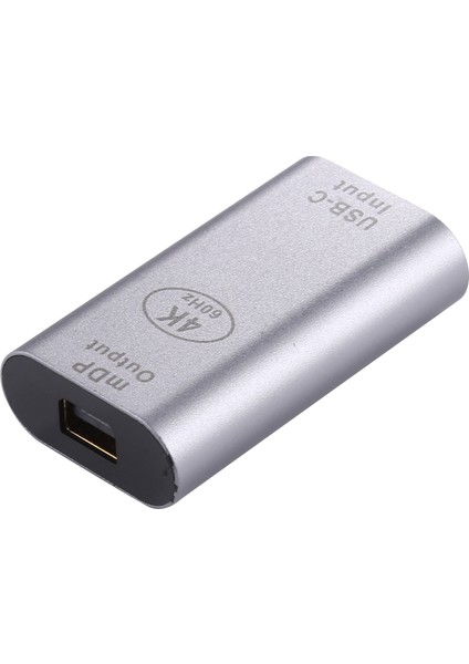 C 4K 60Hz USB 3.1 Tip C Dişi Ila Mini Dp Dişi Adaptör Dönüştürücü MacBook Chromebook Pixel Için Gümüş (Yurt Dışından)