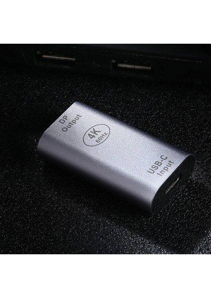 C 4K 60Hz USB 3.1 Tip C Dişi Ila Mini Dp Dişi Adaptör Dönüştürücü MacBook Chromebook Pixel Için Gümüş (Yurt Dışından)